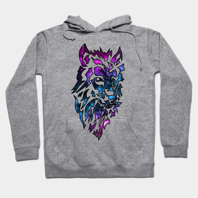 star wolf Hoodie by Wayward Prints